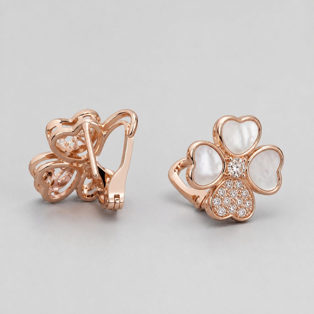 Van Cleef & Arpels Elegant Signature Earrings Style 3 | New with Box - Picture 5 of 9